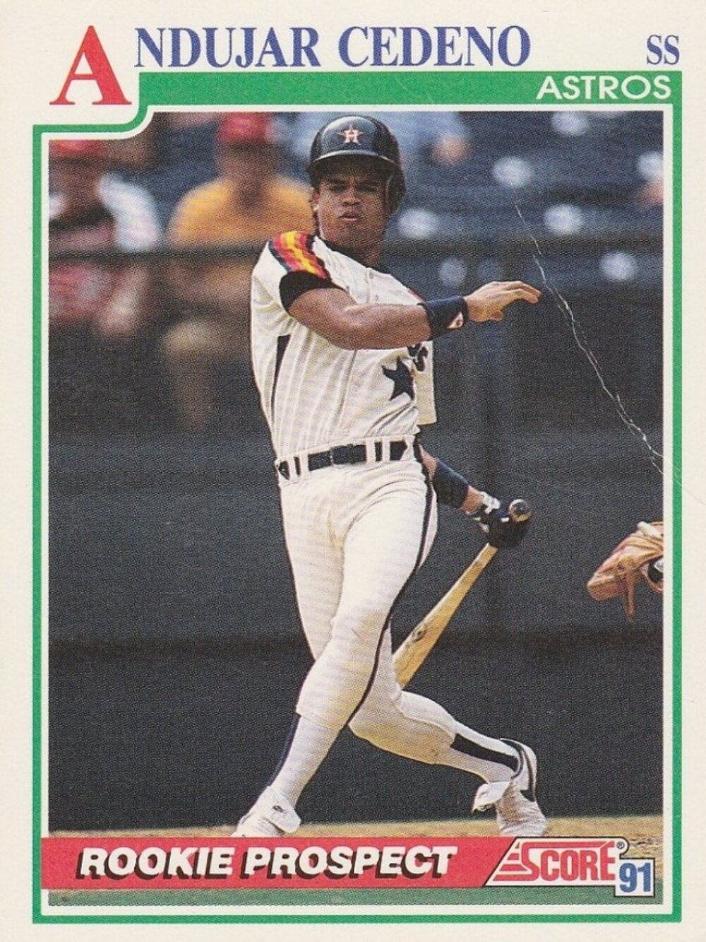 Andujar Cedeno - Score 91 Rookie Prospect Baseball Card